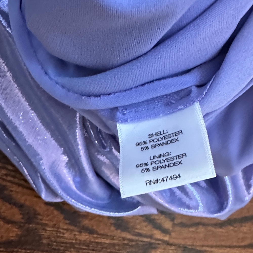 Shimmering Purple Ruched Dress - Picture 3 of 3